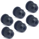 6 Ferrule Bucha passa corda Guitarra ponte Preto NOVA MOD1 6 Ferrule Bucha passa corda Guitarra ponte Preto NOVA MOD1