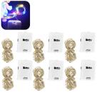 6 Fios De Fada 30 LEDs A Bateria 3 Funções Decorativos Colorido