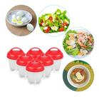 6 Forma De Silicone Cozinhar Ovos Fácil E Rápido Formas Egg.
