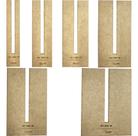 6 Gabarito Molde Laço Simples Mdf 4cm 6cm 8cm 10cm 12cm 15cm