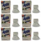 6 Gel Desodorizador Adesivo Perfumado com Aplicador Vaso até 150 Descargas 7g Marca Aplik - Envio Já 6 Gel Desodorizador Adesivo Perfumado com Aplicador Vaso até 150 Descargas 7g Marca Aplik - Envio Já