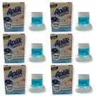 6 Gel Sanitário Adesivo Vaso Lavanda Marine Limão Floral Pinho Eucalipto 7g Marca Aplik - Envio Já 6 Gel Sanitário Adesivo Vaso Lavanda Marine Limão Floral Pinho Eucalipto 7g Marca Aplik - Envio Já