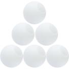 6 Globos Vidro 15cm Esfera Bola Bolinha Jabuticaba Branco Fosco Leitoso Gimpo 6x-GL15