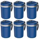 6 Jarra Térmica Azul Novo Fliptop 2.5 Litros Suco Termolar