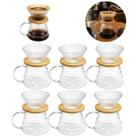 6 Jarras Vidro 700ml Para Coar Café Cafeteria Cozinha 6 Jarras Vidro 700ml Para Coar Café Cafeteria Cozinha