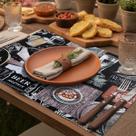 6 Jogo Americanos Beer, Happy Hour, Cerveja, Churrasco Pvc