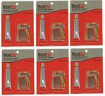 6 Kit Completo Borracheiro Reparo Pneu De Bicicletas 7 Peças - Bestfer