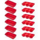 6 Kit Forma Silicone Resistente p/ Cupcakes e Pães Sortida