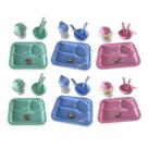 6 Kits Alimentação Infantil Prato Copo Talher BPA Free 6 Kits Alimentação Infantil Prato Copo Talher BPA Free