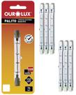 6 Lâmpada Halógena Palito Ourolux 150w 220v Luz Amarela