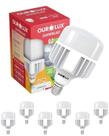 6 Lâmpadas de LED Alta Potência T 80w Bivolt Base E40 Cor da Luz 6500k Branco Frio Ourolux