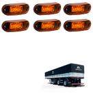 6 Lanterna Delimitadora LED Carreta Librelato Lateral Âmbar