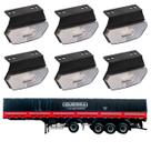 6 Lanterna Diamante Guerra LED Cristal c/ Suporte - Conect