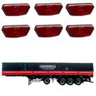 6 Lanterna Diamante Guerra LED Rubi Saída Fios 6 Lanterna Diamante Guerra LED Rubi Saída Fios