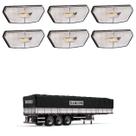 6 Lanterna Diamante Randon LED Cristal Saída Fios 6 Lanterna Diamante Randon LED Cristal Saída Fios