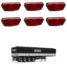 6 Lanterna Diamante Randon LED Rubi Saída Fios