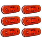 6 Lanterna Lateral Caminhão Carreta Facchini LED BIVOLT AM 6 Lanterna Lateral Caminhão Carreta Facchini LED BIVOLT AM