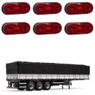 6 Lanterna Lateral Carreta LED Rubi Saída Fios