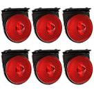 6 Lanterna Lateral Carreta Randon 88mm LED BIVOLT VM +Suporte