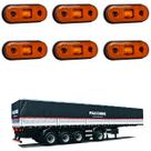 6 Lanterna Lateral Facchini LED Âmbar Saída Fios
