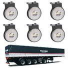 6 Lanterna Lateral Facchini LED Cristal 65mm C Sup e Conec
