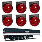 6 Lanterna Lateral Facchini LED Rubi 85mm c/ Suporte - Fio