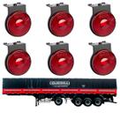 6 Lanterna Lateral Guerra LED Rubi 65mm c/ Suporte - Fio 6 Lanterna Lateral Guerra LED Rubi 65mm c/ Suporte - Fio