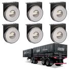 6 Lanterna Lateral Noma LED Cristal 85mm c/ Sup. - Conect.