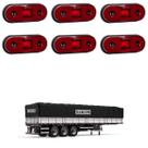 6 Lanterna Lateral Randon LED Rubi Saída Fios