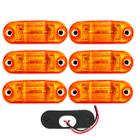 6 Lanterna Vigia Ônibus Caminhão 2 LED Âmbar BIVOLT +Chicote 6 Lanterna Vigia Ônibus Caminhão 2 LED Âmbar BIVOLT +Chicote