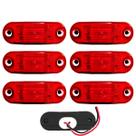 6 Lanterna Vigia Ônibus Caminhão 2 LED Vermelha BIVOLT +Chicote 6 Lanterna Vigia Ônibus Caminhão 2 LED Vermelha BIVOLT +Chicote