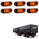 6 Lanternas Delimitadoras LED Carreta Noma Lateral Âmbar 6 Lanternas Delimitadoras LED Carreta Noma Lateral Âmbar