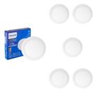 6 Luminária Led 12w Sobrepor Philips 6500k Bivolt 17cm Red.