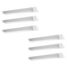 6 Luminária Led Linear 11,5w Philips 3000k 1100lm Bivolt