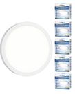 6 Luminaria LED Sobrepor Redondo 25W 6500K