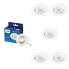 6 Luminária Spot Led Philips 6.2w 6500k Bivolt SL052 550lm