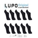 6 meias lupo cano soquete au confort sapatilha 63270