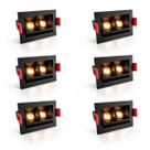 6 Mini Spot Direcionável Downlight Embutir Led Micro Luz10