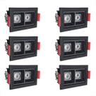 6 Mini Spot Led Downlight Duplo Embutido Micro 3000k Bet56 6 Mini Spot Led Downlight Duplo Embutido Micro 3000k Bet56