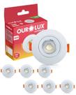 6 Mini Spot Superled De Embutir 3w Cor da Luz 4000k Branco Neutro Bivolt Ourolux