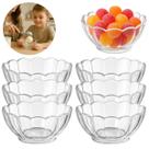 6 Mini Tigelas Redonda Bowl de Vidro P/ Sobremesas 150ml