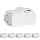 6 Módulo Interruptor Simples Linha Miluz 10a Schneider 10 A 250 V Branco