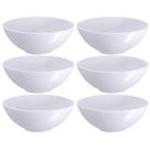 6 Molheiras Plástico 120ml Branco Bowl Porta Molhos Caldas Maionese Patês Acompanhamentos Coza