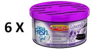6 New Fresh Gel Sency Lavanda 60g Luxcar