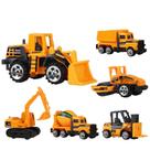 6 Pack Mini veículos de construção variados e brinquedos de carro para crianças
