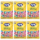 6 Pacotes Marshmallow Flor Fini 250g