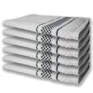 6 Panos De Prato Atoalhado Felpudo 370g/m² Premium Preto