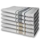 6 Panos De Prato Atoalhado Felpudo Premium Preto+marrom