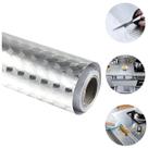 6 Papel Adesivo Metalizado Lavável Fogão Armário e Gavetas