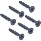 6 Parafuso moldura captador guitarra 2,1X16mm Preto